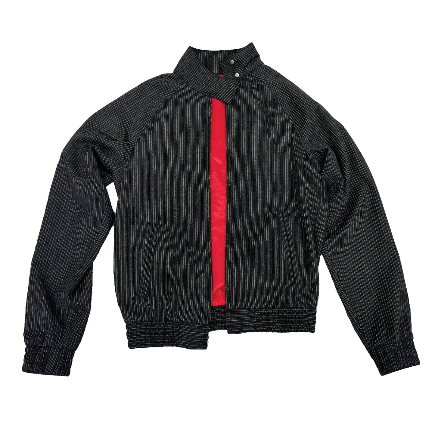 PINSTRIPE HARRINGTON JACKET