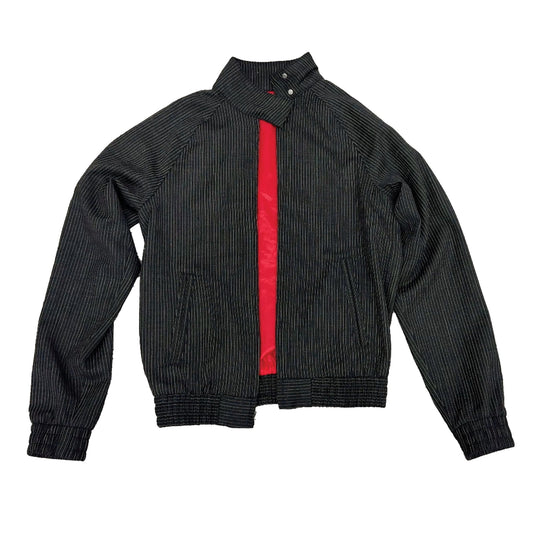 PINSTRIPE HARRINGTON JACKET